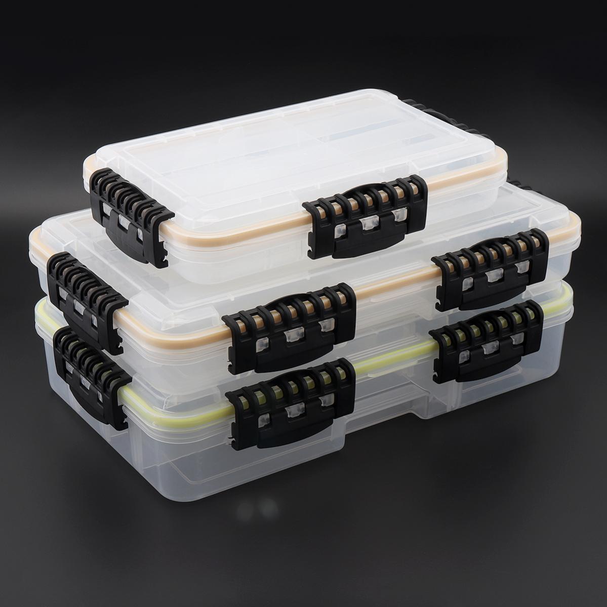 Fishing Hook Size - Caja de aparejos de pesca impermeable