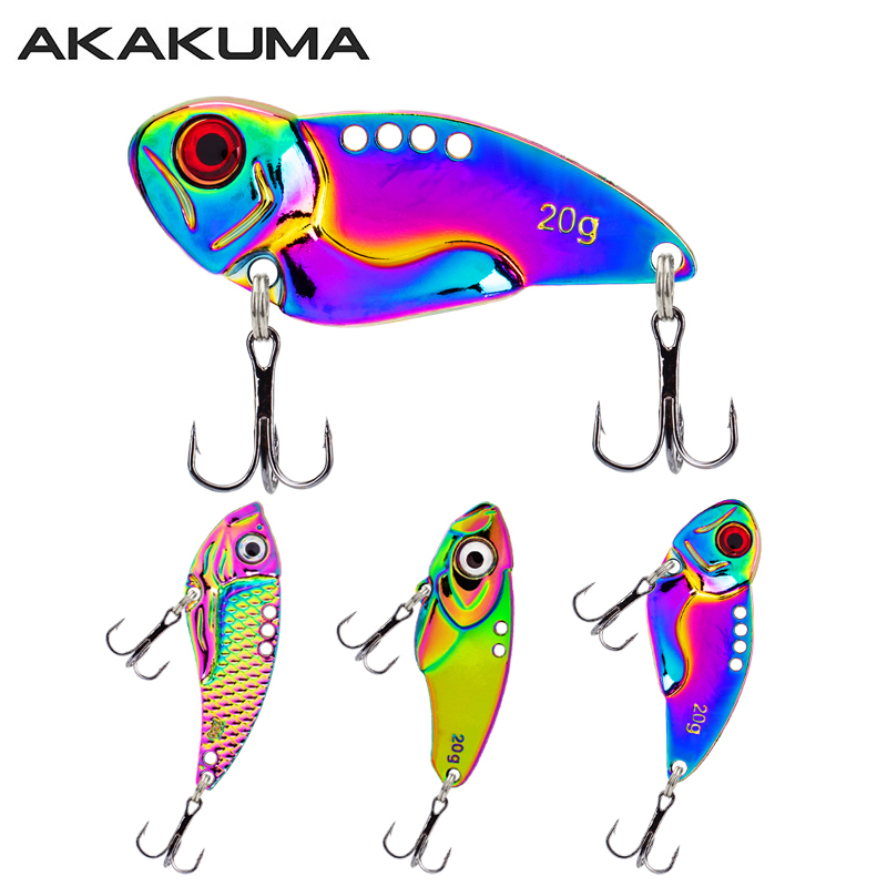 Fishing Hook Treble - 3 señuelos metálicos coloridos VIB de