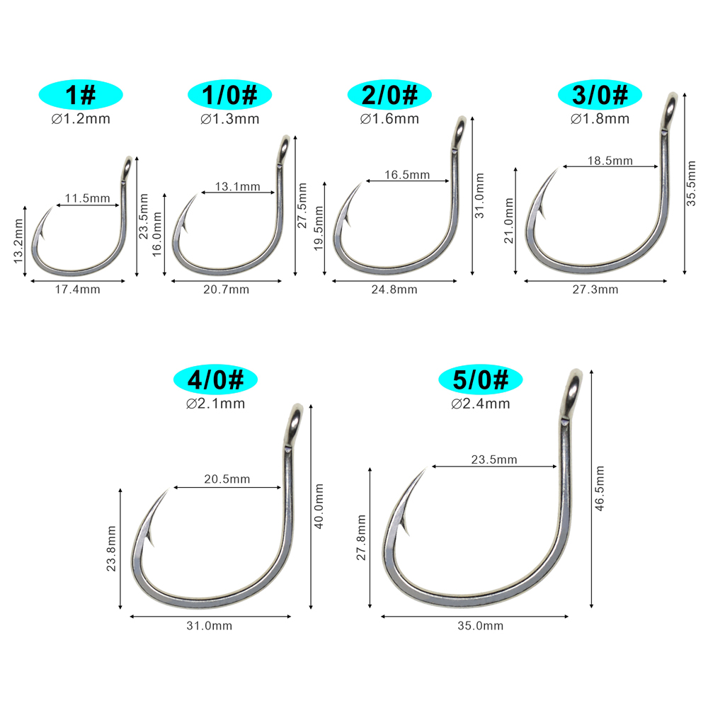 ICERIO, 10 Uds., revestimiento - Fishing Hook Barbless reseña y precio
