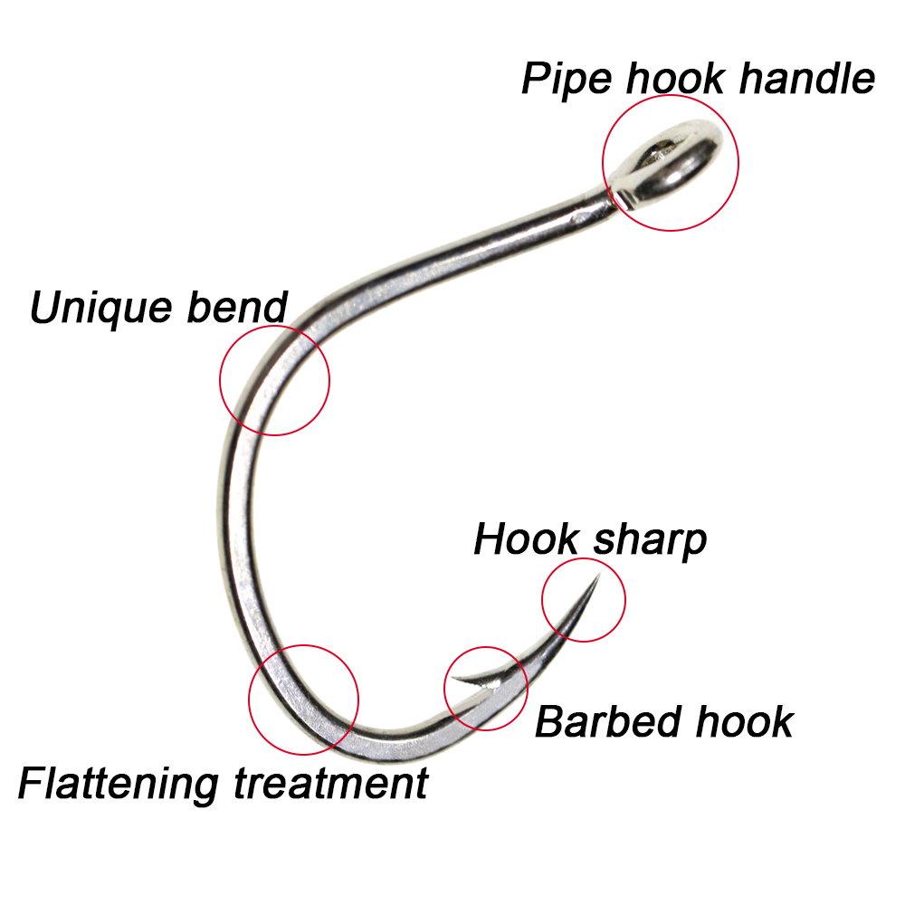 ICERIO, 10 Uds., revestimiento - Fishing Hook Barbless reseña y precio