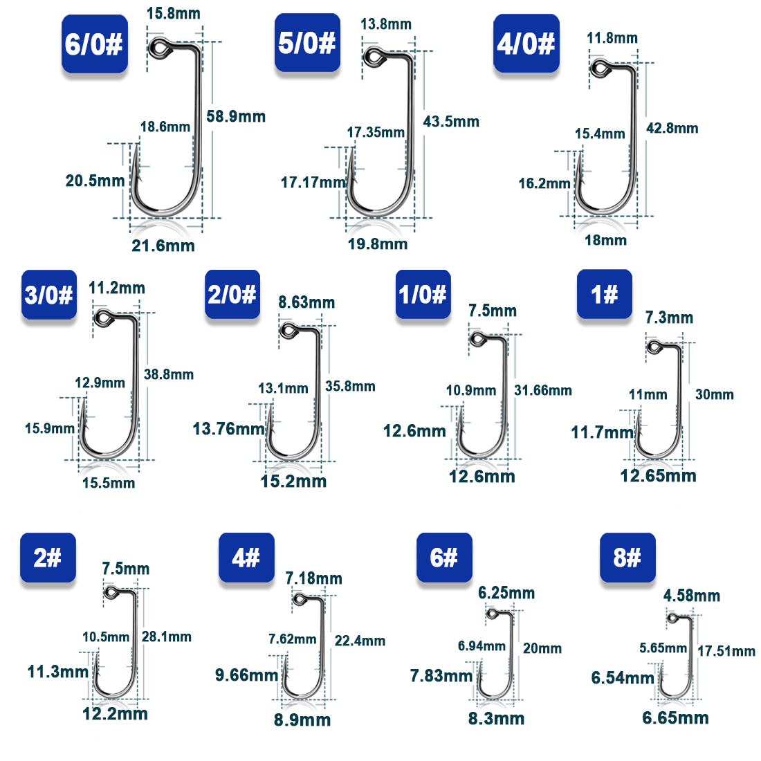 Anzuelo de anzuelo de pesca, 5 - Fishing Hook Barbless reseña y precio
