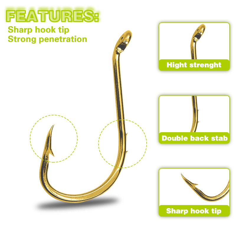 50 Uds. Anzuelos de pesca de p - Fishing Hook Circle reseña y precio